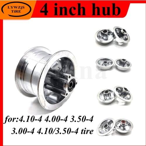 4 Inch Hub 4.10/3.50-4 4.00-4 3.00-4 Aluminum Alloy Wheel Rim for MIni Motorcycle Electric Scooter Gas Scooter ATV Wheel Hub