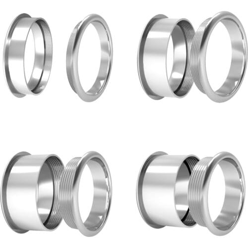 Legenstar Stainless Steel Base Ring for Combination Rings Rotatable Interchangeable Accessories Jewelry Gift Ring