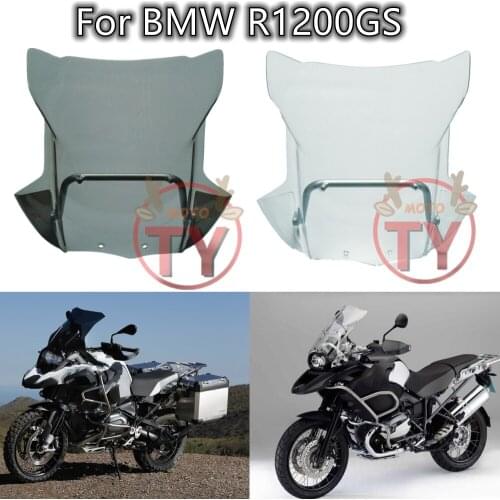 Motorcycle windshield with bracket Durable modification decoration For R1200GS ADV 2005 2006 2007 2008 2009 2010 2011 2012