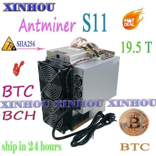 BTC BCH miner Antminer S11 19.5T SHA256 ASIC mining bitcoin Better Than antminer s9 T9 T17 S17 WhatsMiner M3x Innosilicon T2T T3