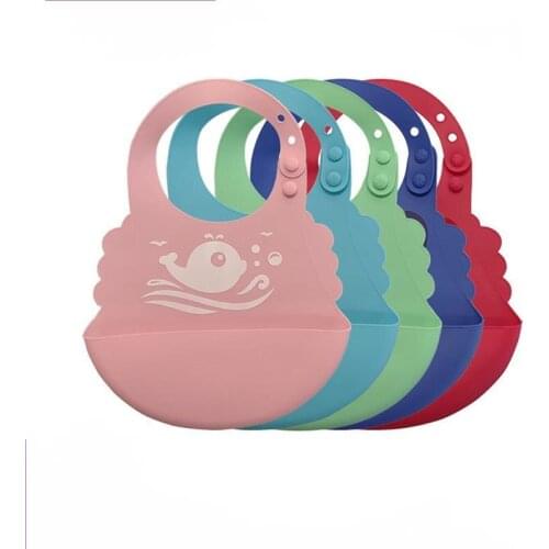 Fashionable Silicone Breastplate Baby Bib Waterproof Cartoon Infant Bandana Bibs Newborn Feeding Burp Cloth Drooling Scarf