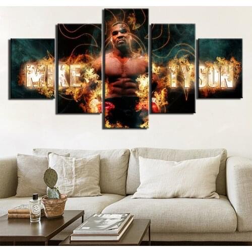 Modular Boxing Canvas Wall Art Paintings Sports Printed Posters Famous Boxer Home Decoration Framework For Living Room