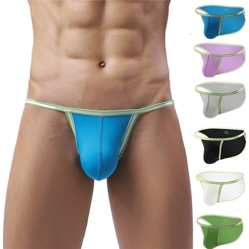 New Belt Men Briefs Nylon Sexy Sissy Gay Underwear Man Panties Comfortable Mens Underpants Slip Homme Quick Dry Cueca Bikini XL