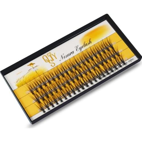 1boxes Volume 20D Eyelash Extensions 0.07mm Thickness Hair Mink Strip Eyelashes Individual Lashes Fans Lash Natural Style