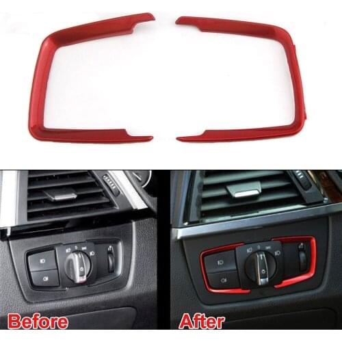 Fit For BMW F30 3 Series 316i 320i 328i 2013 2014 2015 2016 Head Light Adjust Cover ABS Trim Decorative Car Styling Accessories