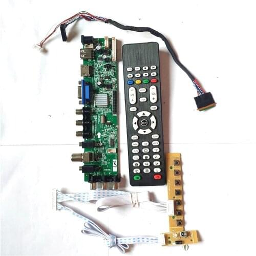 Fit LP156WH3-TLS1/TLS2/TLS3/TLSA 1366*768 AV HDMI-Compatible VGA USB DVB upgrade 3663 TV digital screen 40 pin LVDS LCD board