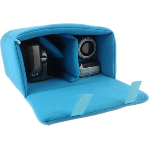 Portable DSLR SLR Camera Inner Insert Bag Partition Padded Protector Velvet Case SAL99