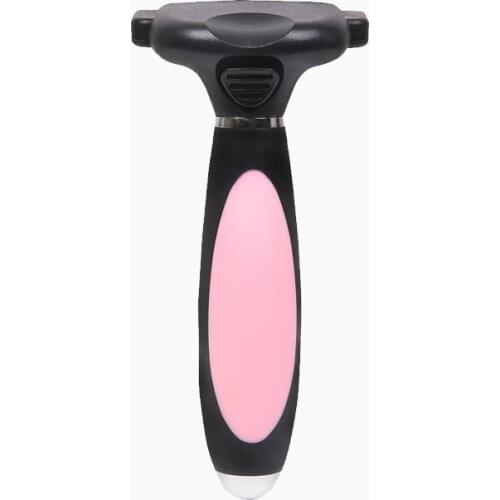 Dog and Cat Self-Cleaning Razor Combs Pink
