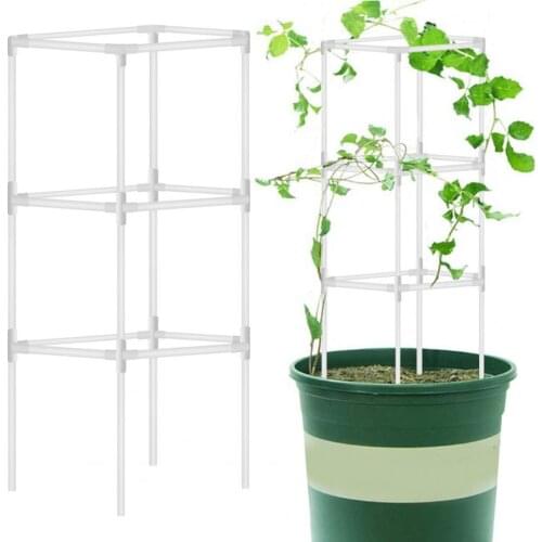 1 Set Plant Climbing Plant Vine Rack Garden Plant Climbing Trellis Spliced Steel Flower Frame Stand Plant Potted Support Frame