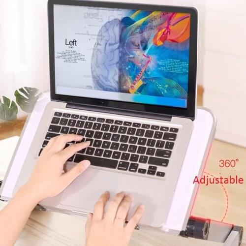 Desk Foldable Holder Bracket Stand Aluminum Laptop Table Stand Adjustable Riser Compatible with Notebook MacBook Table