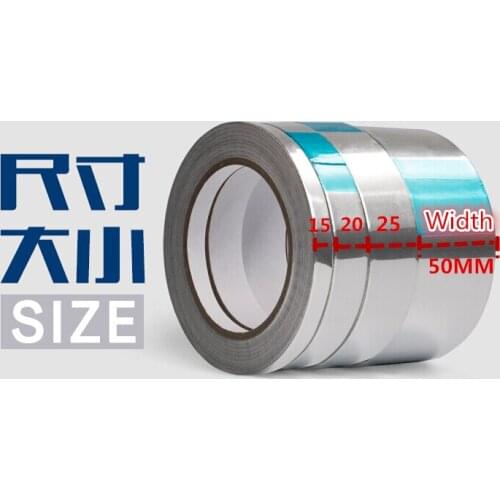 1pcs Shield Adhesive Aluminum Foil Duct Tape 70mm X 50m