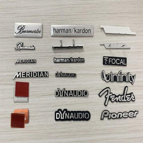 2pcs 10pcs for Dynaudio !JBL FOCAL harman/kardon MERIDIAN Fender Hi-Fi Speaker audio Speaker Badge stereo Emblem sticker stying