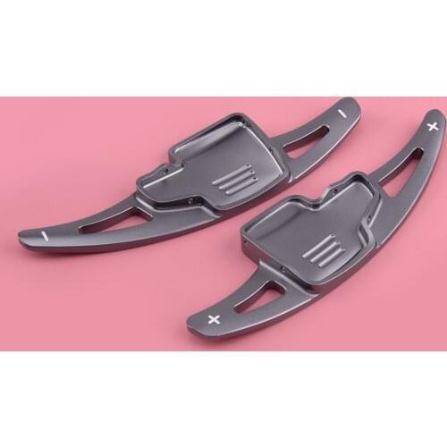 2pcs Grey Steering Wheel Shift Paddle Shifter Extension Fit For Ford Ecosport Focus Kuga 2018 2019