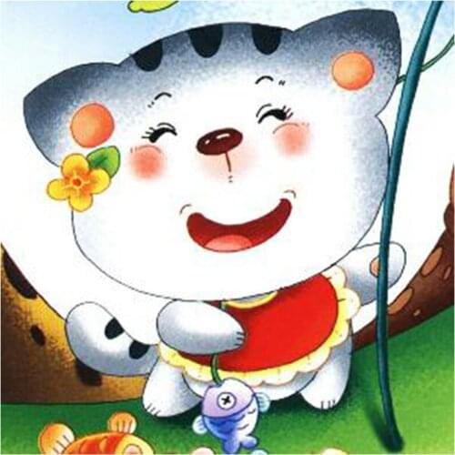 2021 New Listing 5D DIY Full Round Diamond Painting Cartoon Panda Cross Stitch 3D Embroidery Rhinestone Mosaic Home Decor Y597