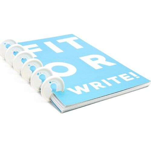 35MM Plastic Bindr Discs Mushroom Hole Binding Ring Discbound Planner Photocard Binder 360 Degree Foldable Disc Office Supplies