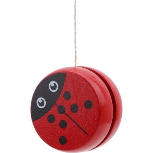 4.8cm Lovely Wooden Yo Yo Personality Creative Building Personality Sport Hobbies Classic Toys For Children Christmas