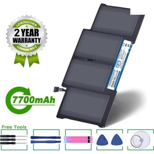 LOSONCOER Battery 7700mAh For Apple MacBook Air 13" A1405 A1466 A1377 A1369 Late 2010 Mid 2011 2012 2013 Early 2014 2015 50Wh