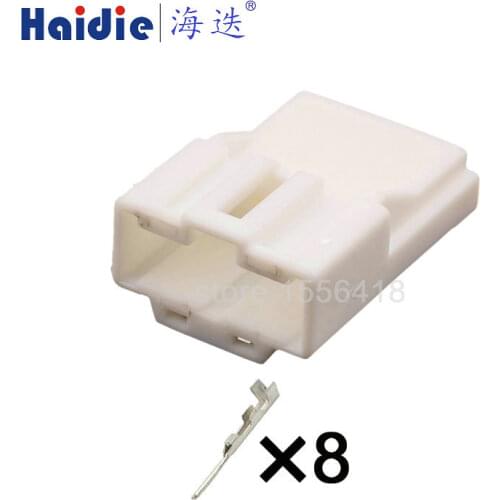 2sets 8pin auto electric wire terminal cable harness unsealed connector 6098-1117
