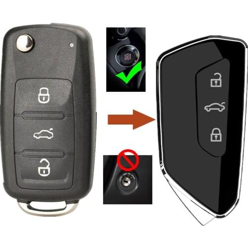 For VW Touareg Jetta Golf Polo Tiguan for Skoda SEAT Car Keyless Remote Key Modified Remote Key Shell 202AJ Golf 8 MK8 Key Case