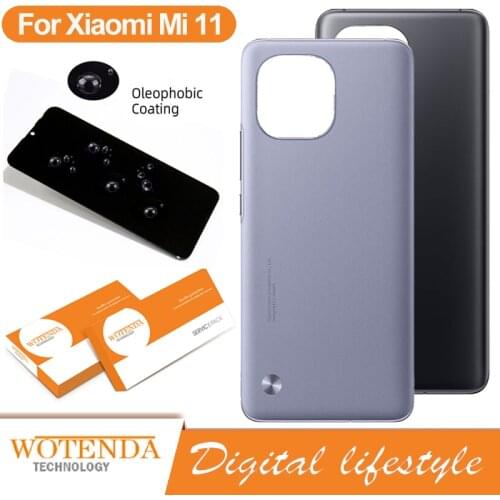 100% Original Back Housing For Xiaomi Mi 11 Back Battery Glass Cover Rear Door Housing Case For Xiaomi Mi 11 Battery Cover