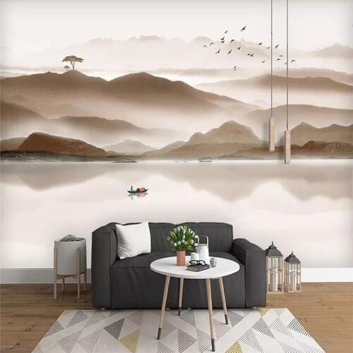 Ink landscape concept decorative painting professional production murals, wallpaper wholesale, custom poster photo wall
