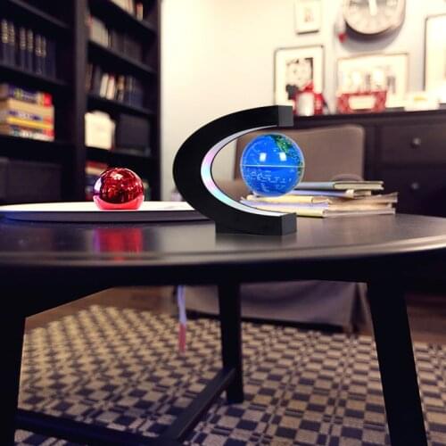 Floating Magnetic Levitation Globe LED World Map Antigravity Lamp Ball Light Home Decoration Desk Accessories Statue escultura