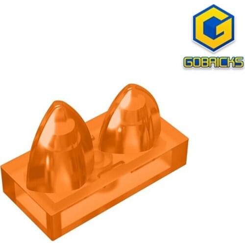 GobricksGDS-1271 Tile, Modified 1 x 2 with 2 Teeth Vertical compatible 15209 pieces of childrens toys