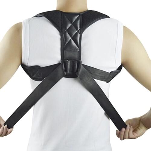 Posture Corrector Adjustable Back Shoulder Correction Brace Belt Clavicle Breathable Material Humpback Back Pain Relief