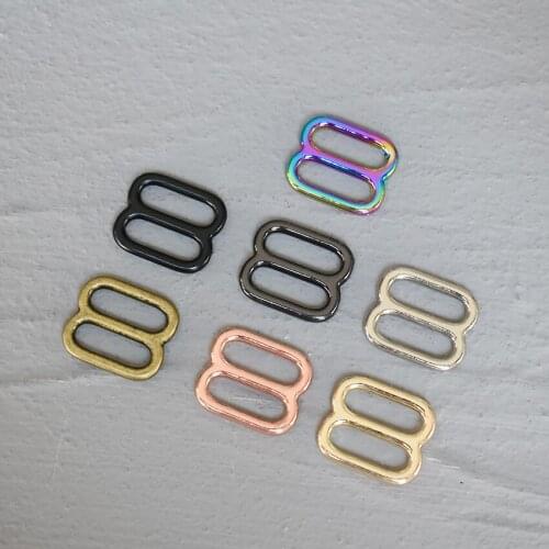 10 Pcs 15mm Metal Adjust Buckle DIY Metal Heavy Duty Thickness Shoulder Leather Bag Strap Belt Web Rectangle Adjust Tri-glide