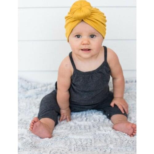 Multi-color Infant Baby Turban Toddler Kids Boy Girl Cotton Blends Hat Lovely Soft Hat 1-2T