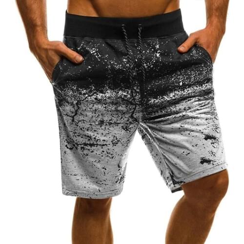 Men Trainning Shorts Male Quick Dry Fitness Sports Shorts With Pocket Male Casual Drawstring Shorts