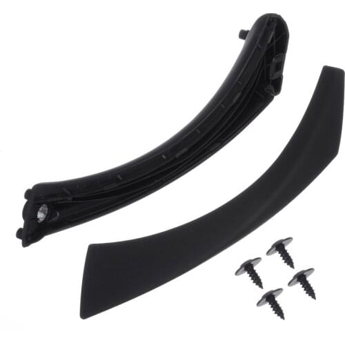 Mayitr 1set Right Black Inner Door Panel Handle Pull Trim Cover 51417230850 51419150336 For BMW E90 E91316 318 320 325 330 335