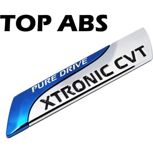 For Nissan ABS Pure Drive XTRONIC CVT Nismo Emblem Badge Tail Sticker Qashqai X-Trail Juke Teana Tiida Sunny Note Car Styling