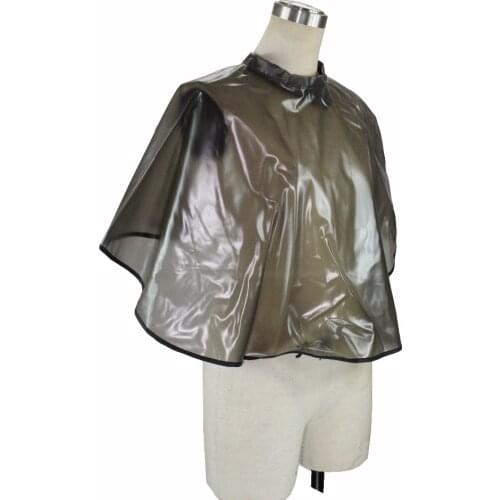 PVC Hair Coloring Cape In Good Qaulity Salon Hair Perm Wrap T-098 Waterproof And Anti Chemical HairStyling Cape In Light Weight