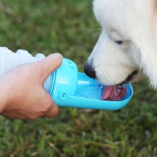 Foldable Water Bottle for Dogs Pet Folding Outdoor Water Cup Water Dispenser Save Space Portable Food Grade Leak Proof N0PA