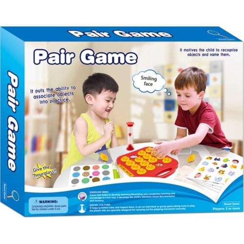 Focus on Concentration Memory Training Childrens Parent-Child Toy board Party Game Chess pair game two children play for kids