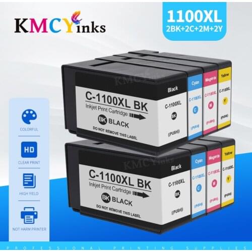 KMCYinks Compatible Ink Cartridges For Canon PGI-1100XL PGI1100 pgi 1100 xl For Canon MAXIFY MB2010 MB2110 MB2710 Printers