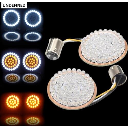 Motorcycle Turn Signal Indicator Lights Bullet 1157 Panel Blink LED for Harley Touring Sportster XL 883 1200 Softail FLSTF Dyna