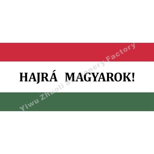 Hungary Civic Circles Flag 144X96cm (5x3FT) 120g 100D Polyester Double Stitched High Quality Banner Free Shipping