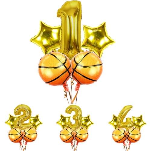 Birthday balloon 18 inch basketball party decoration balloon set boy basketball theme birthday party decoration balloon set