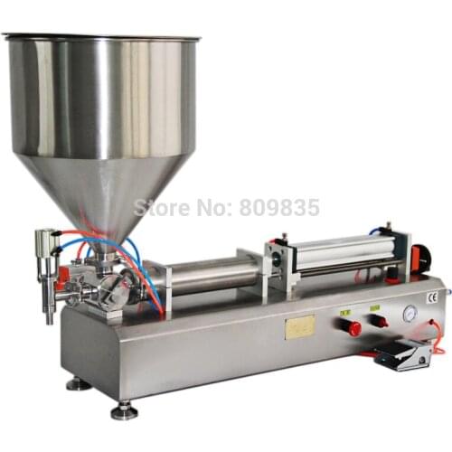 High Quality 50-500ml Full pneumatic piston filling machine/tooth paste/lotion/ jam/honey/paste filler,1 year warranty