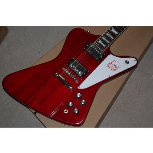 High quality Firebird electric guitar, red body guitar, body and neck integrated connection, free transportation