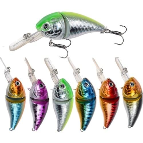 1pcs Crankbait Fishing Lure 8.5cm/14.8g Artificial 3D eyes Hard Baits Jerkbait Wobblers with two Treble Hooks fishing Tackle