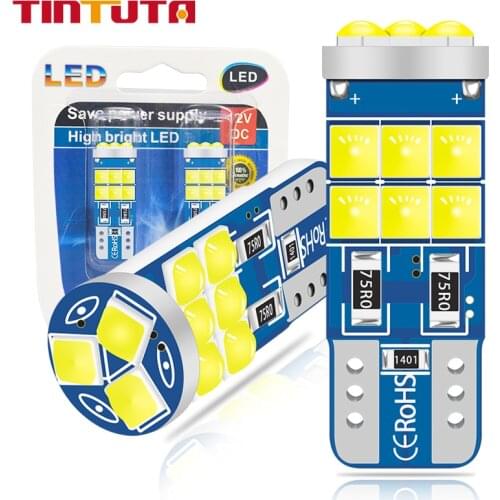 2PCS W5W T10 Light bulbs on cars Canbus Bulbs Upgrade 3030SMD Led 194 Lamp Clearance Light Reading Lights Dome Light 12V