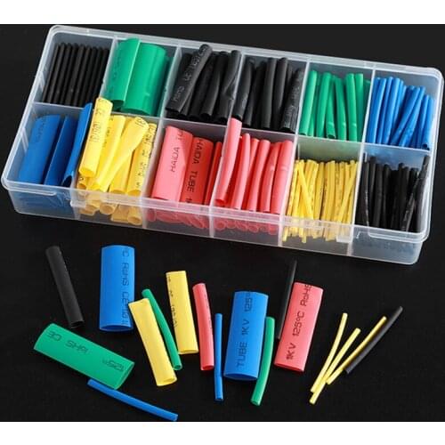 280PCS Car Wire Connector Shrinking Assorted Heat Shrink Tube Polyolefin Auto Motorcycle Wire Cable Insulated Sleeving Tubing