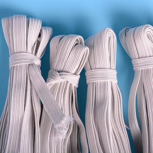 36m/lots 4mm-12mm white Elastic Cord Stretch Thread String Rope CH-1024