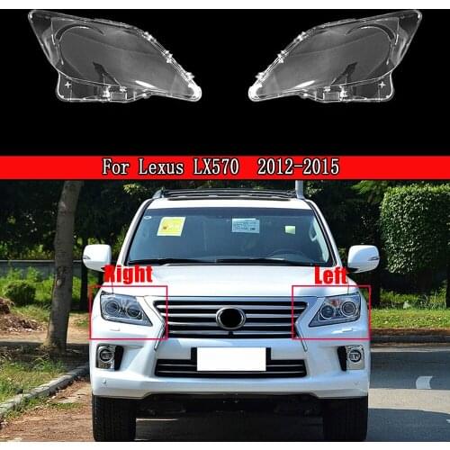 Car Headlamp Lens For Lexus LX570 2012 2013 2014 2015 Headlight Cover Glass Lamp Shade Cover Transparent Lampshade