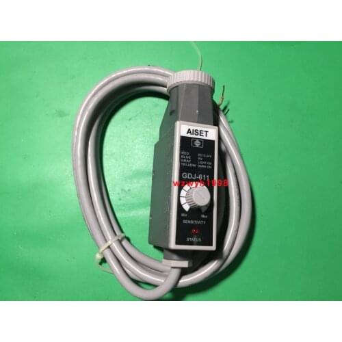 Free shipping Shanghai AISET meter color mark sensor photoelectric eye GDJ61G/2R spot GDJ-612 GDJ-612W/R