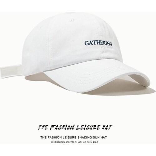 2021 New Spring Summer Concise Style Letters Embroidery Peaked Cap for Man and Woman Black Blue Khaki White Baseball Cap Hats