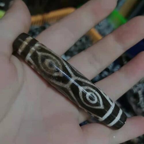 Wholesale Natural Agate Dzi Beads Aquarius Nobles Many Eyes Loose Jewelry DIY Materials Tibetan Man Woman Culture Carrier